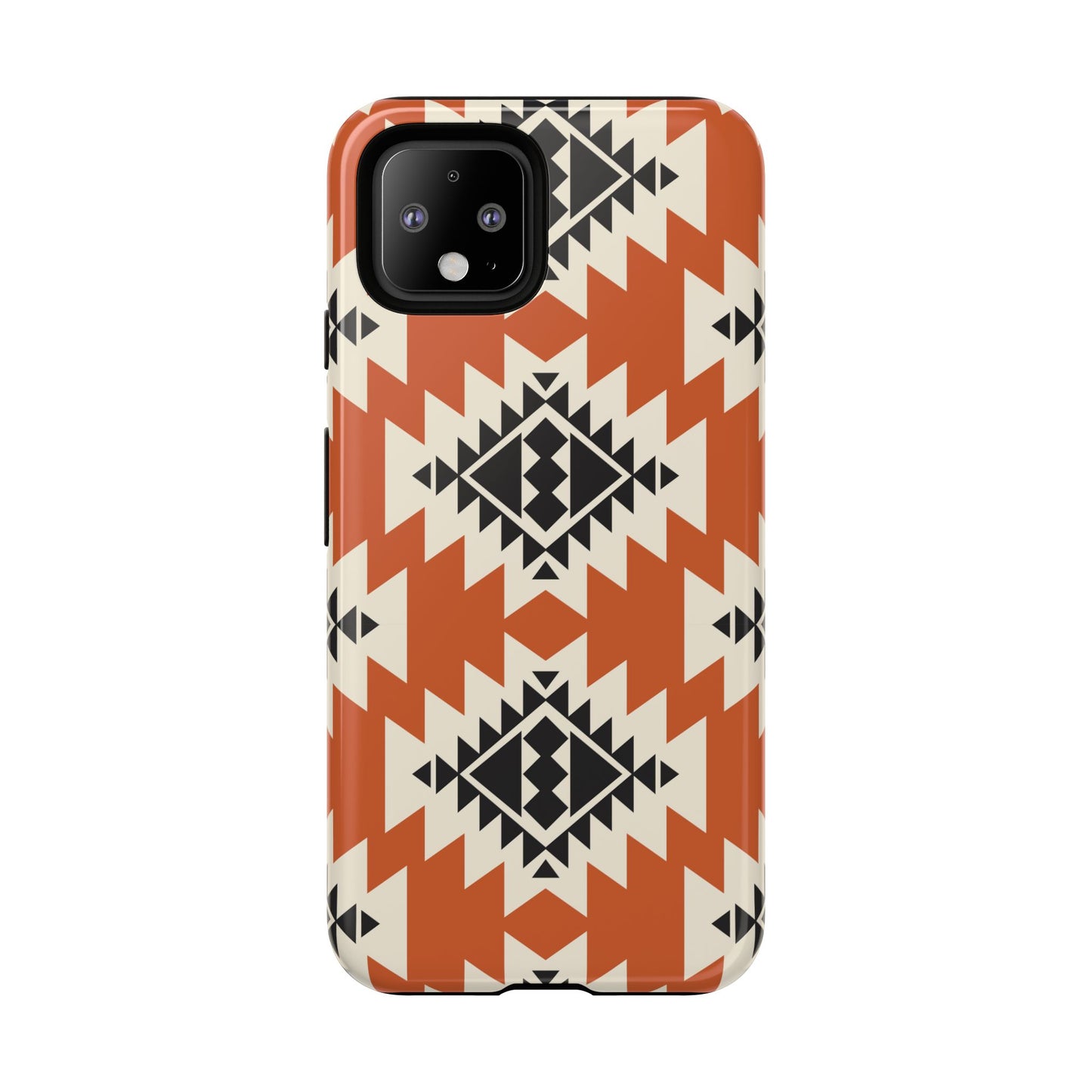 Western Phone Case | Native Orange Patterns Cover for iPhone, Samsung Galaxy & Google Pixel