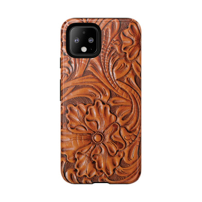 Western Phone Case | Wooden Flower Cover for iPhone, Samsung Galaxy & Google Pixel