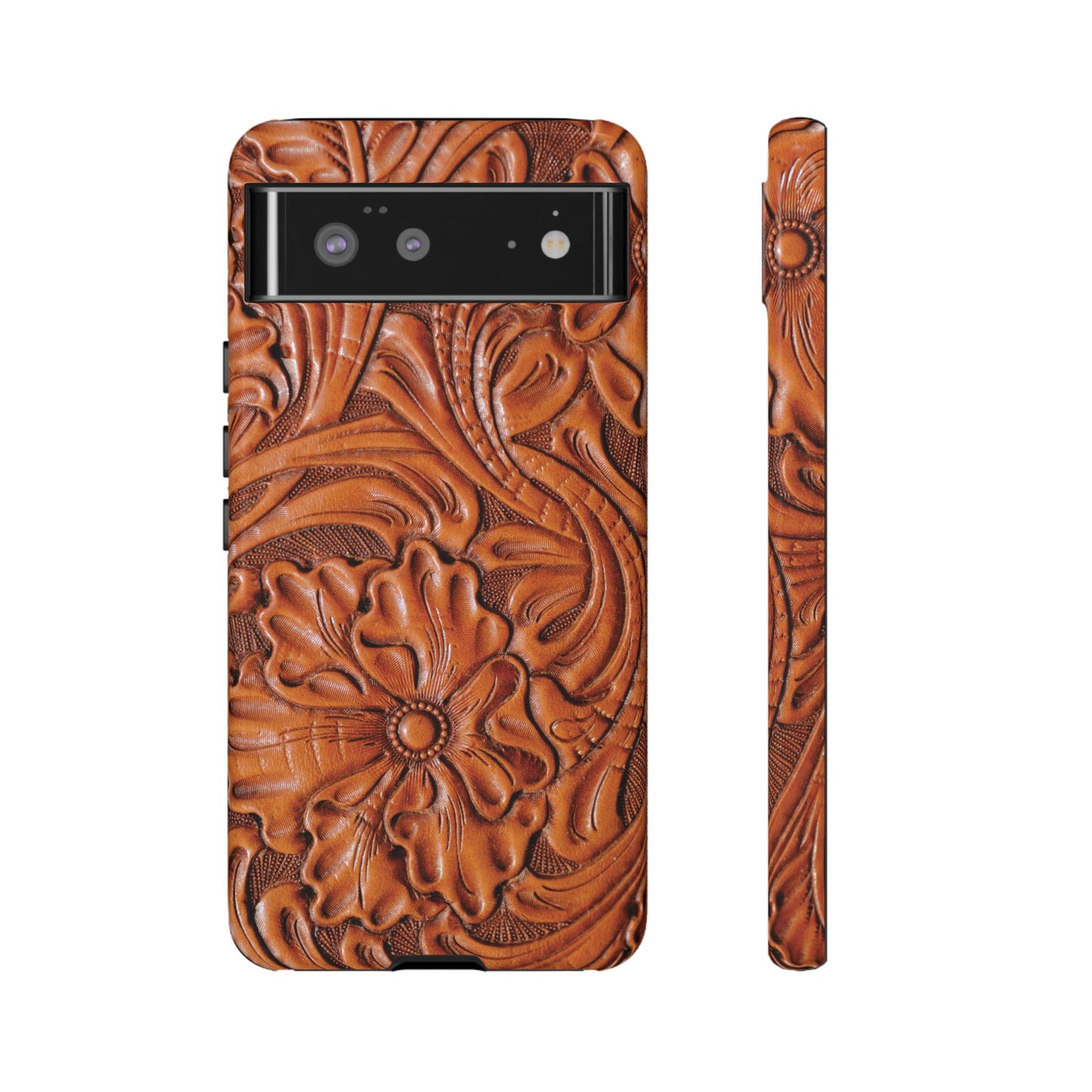 Western Phone Case | Wooden Flower Cover for iPhone, Samsung Galaxy & Google Pixel