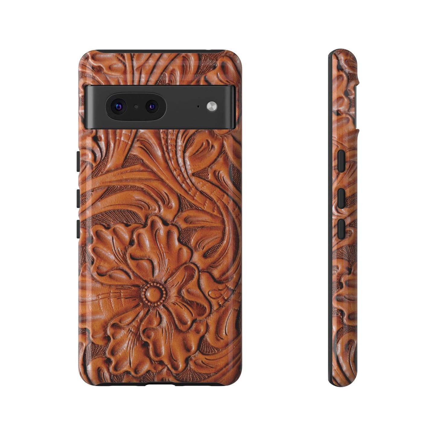 Western Phone Case | Wooden Flower Cover for iPhone, Samsung Galaxy & Google Pixel