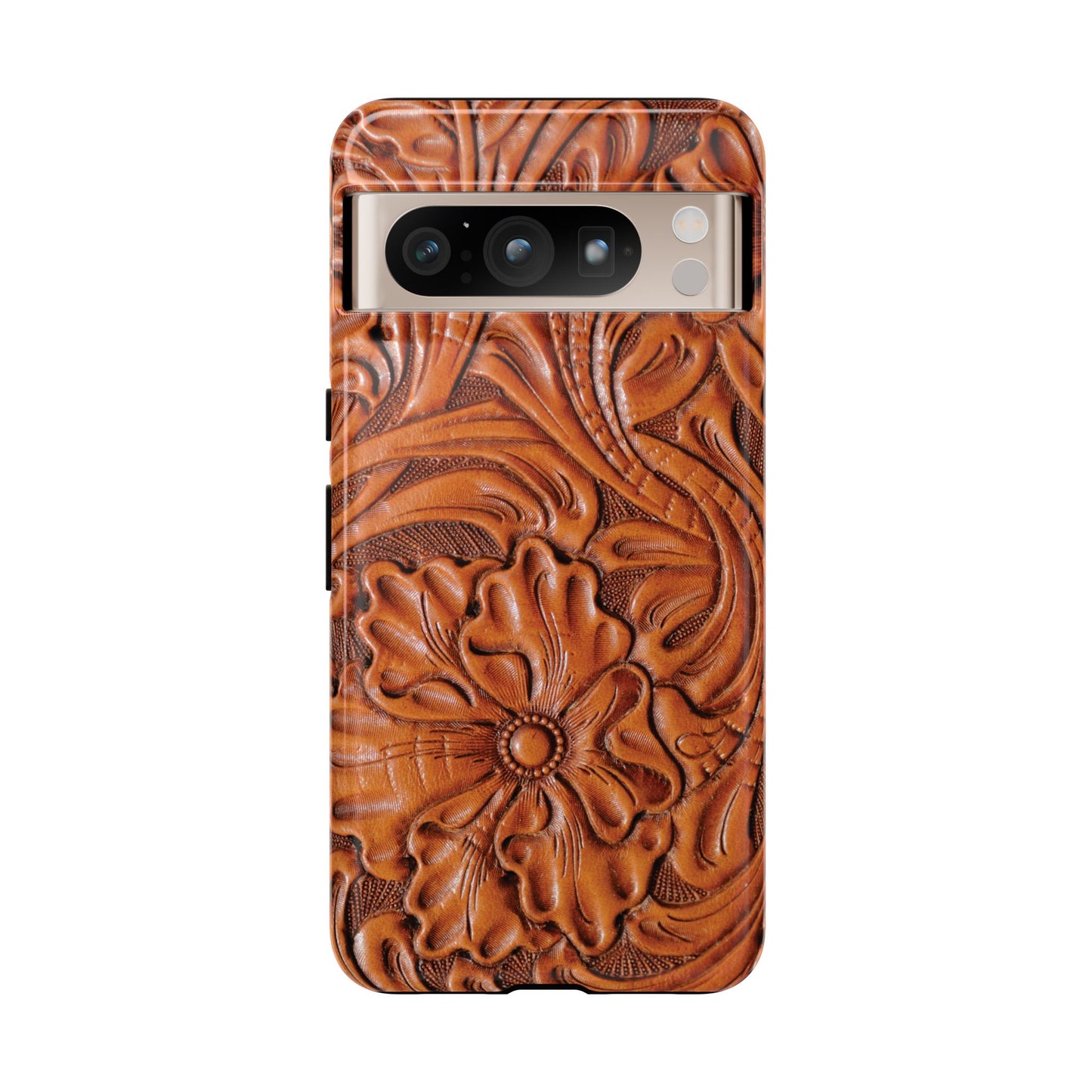 Western Phone Case | Wooden Flower Cover for iPhone, Samsung Galaxy & Google Pixel