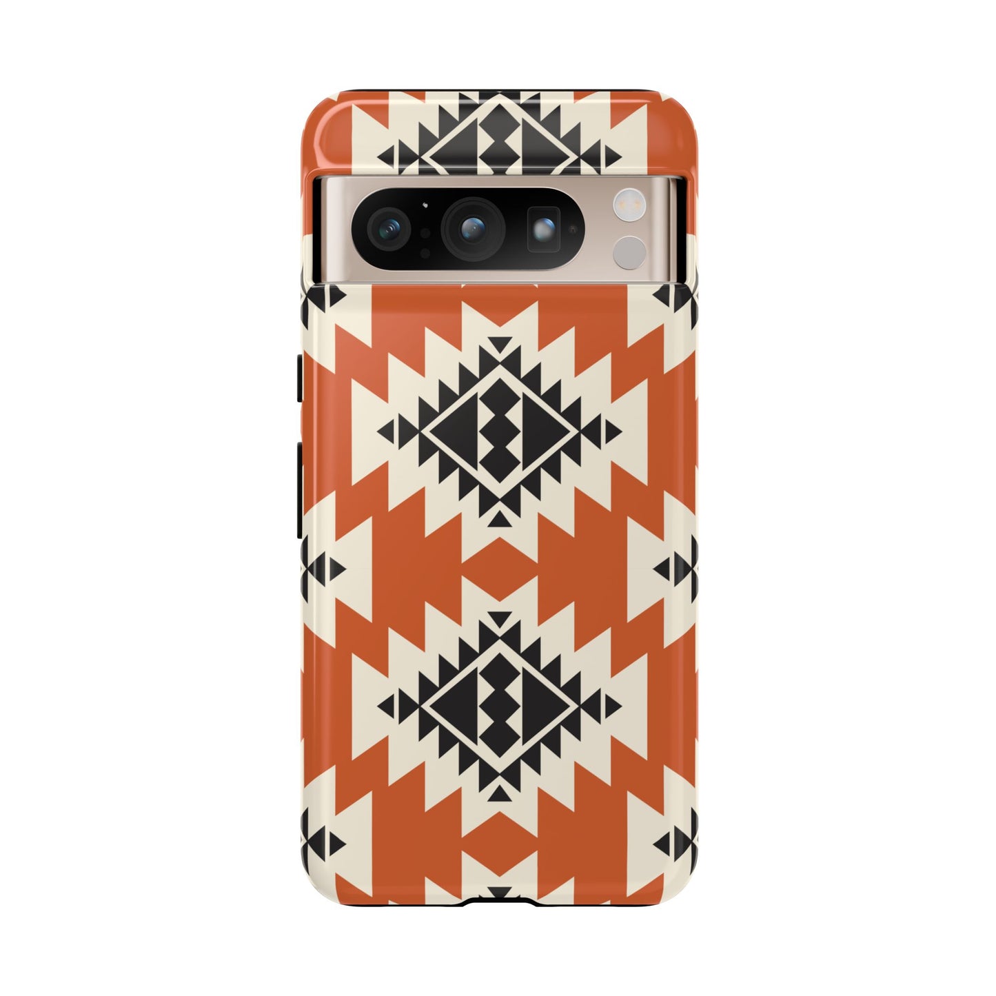 Western Phone Case | Native Orange Patterns Cover for iPhone, Samsung Galaxy & Google Pixel