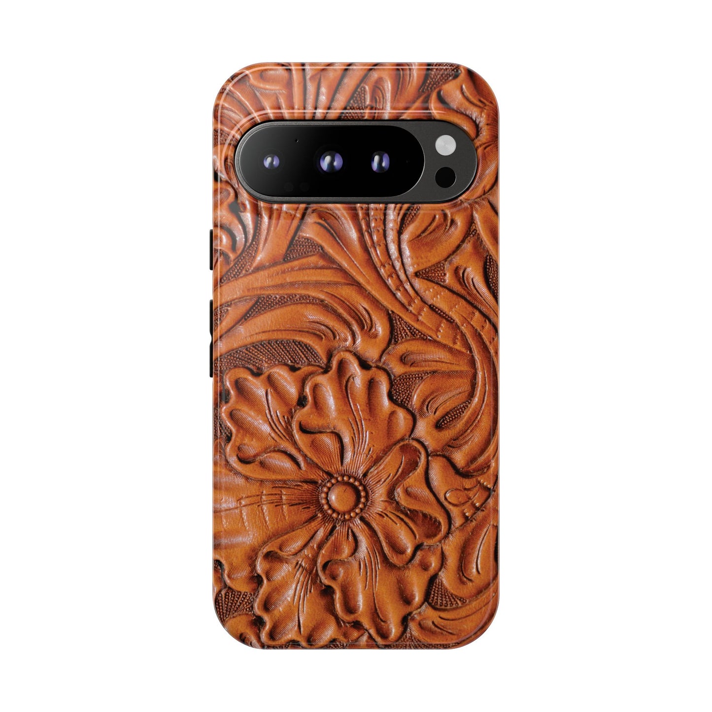 Western Phone Case | Wooden Flower Cover for iPhone, Samsung Galaxy & Google Pixel