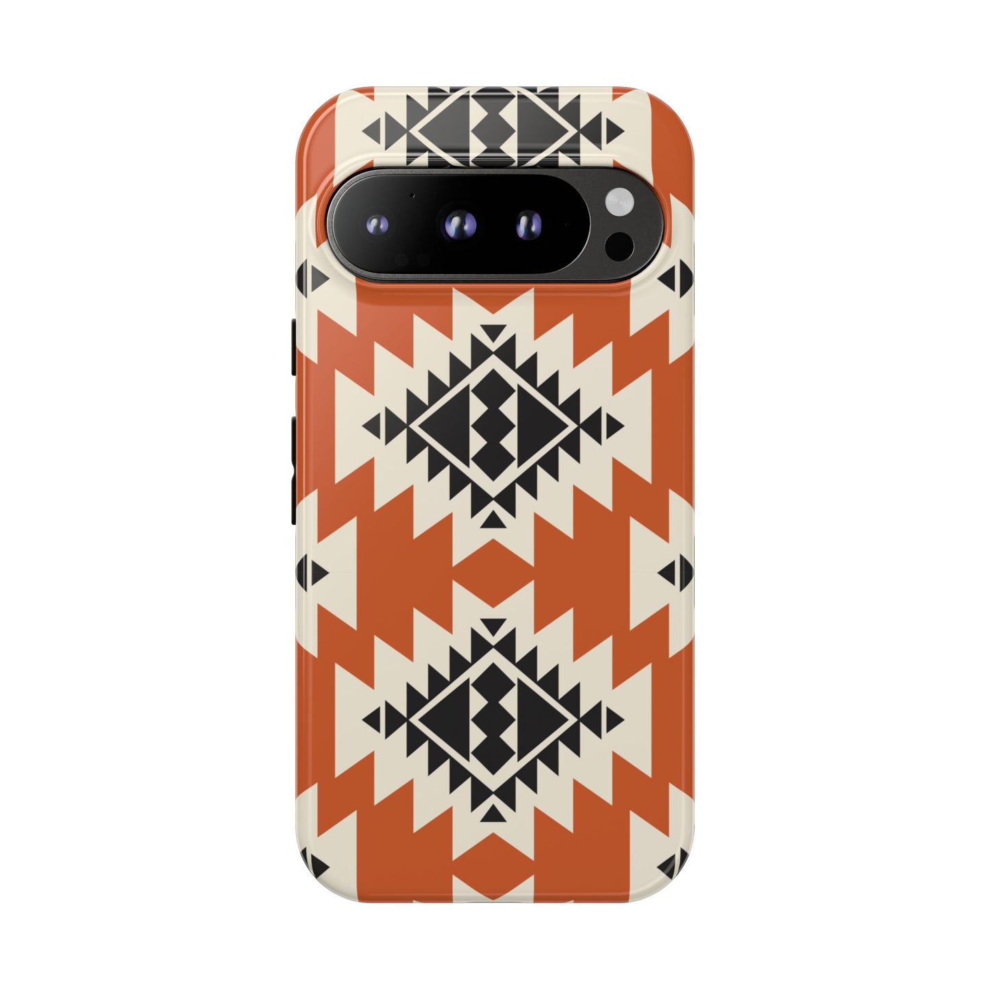 Western Phone Case | Native Orange Patterns Cover for iPhone, Samsung Galaxy & Google Pixel