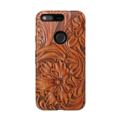 Western Phone Case | Wooden Flower Cover for iPhone, Samsung Galaxy & Google Pixel