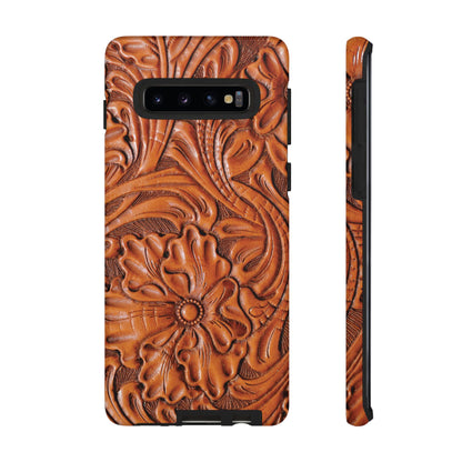 Western Phone Case | Wooden Flower Cover for iPhone, Samsung Galaxy & Google Pixel