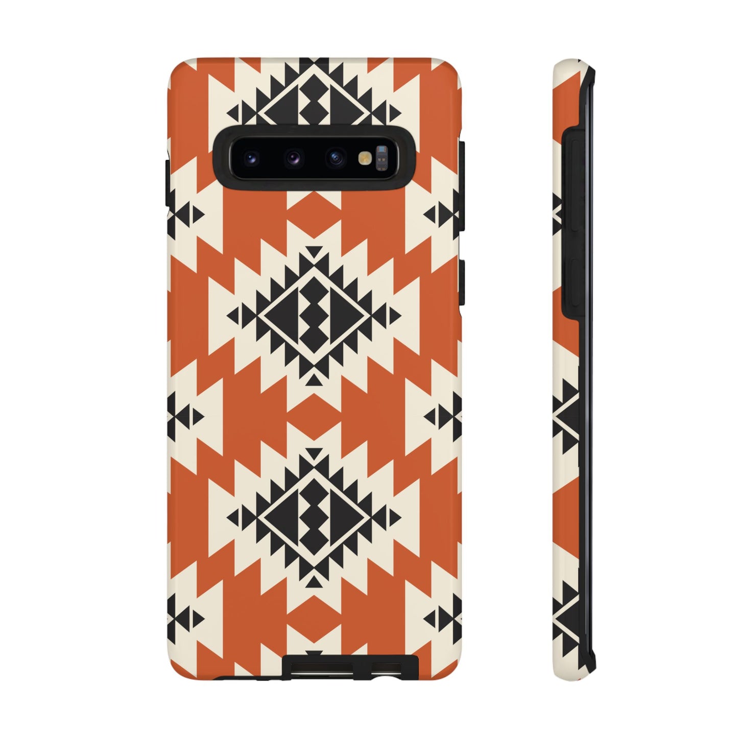 Western Phone Case | Native Orange Patterns Cover for iPhone, Samsung Galaxy & Google Pixel