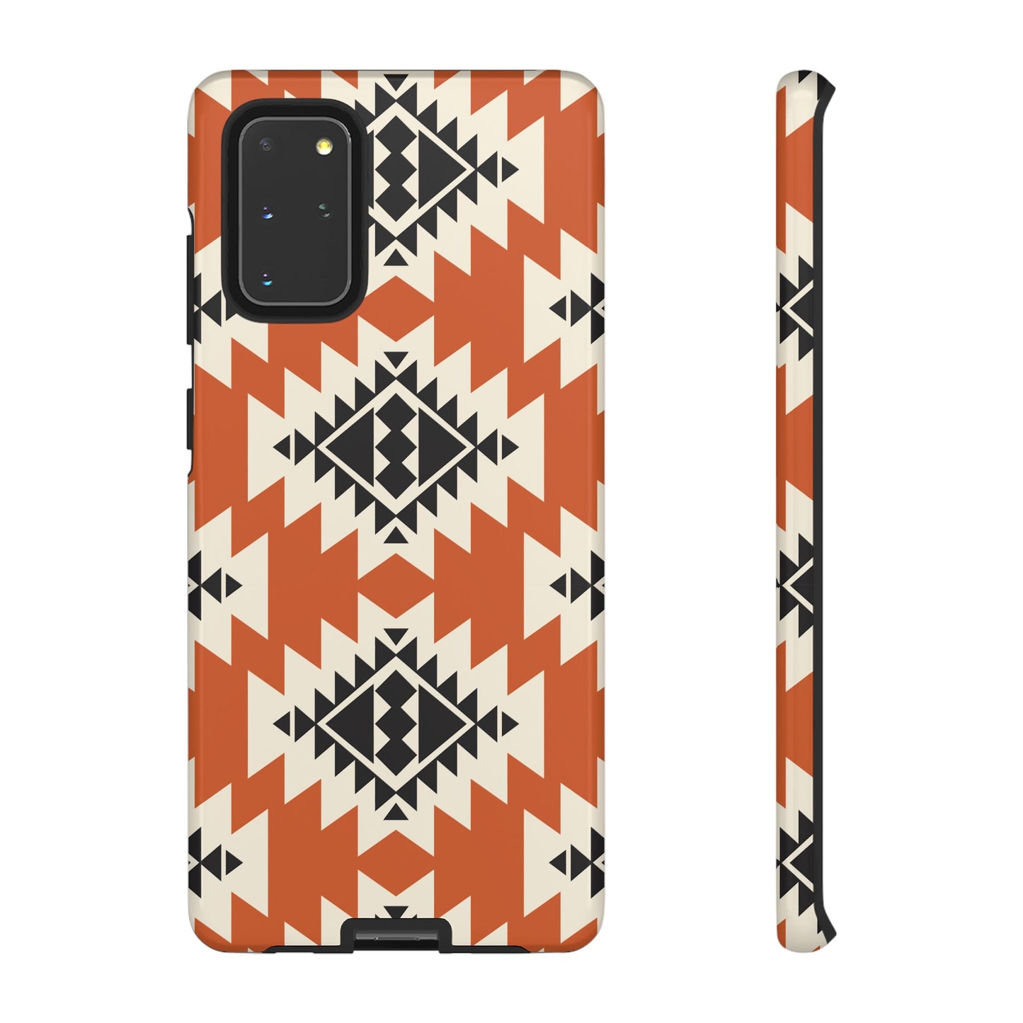 Western Phone Case | Native Orange Patterns Cover for iPhone, Samsung Galaxy & Google Pixel