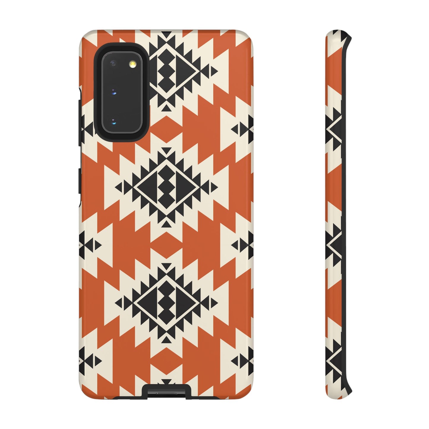 Western Phone Case | Native Orange Patterns Cover for iPhone, Samsung Galaxy & Google Pixel