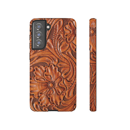 Western Phone Case | Wooden Flower Cover for iPhone, Samsung Galaxy & Google Pixel