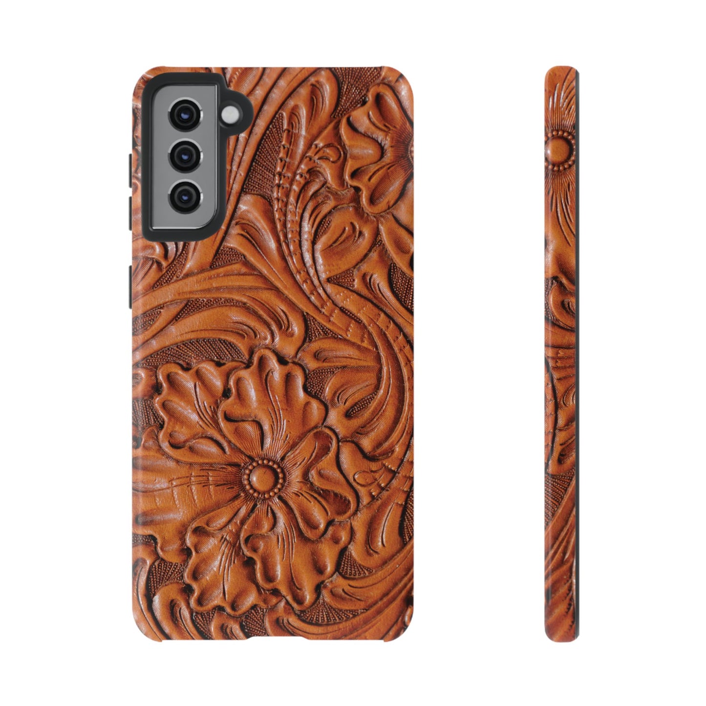 Western Phone Case | Wooden Flower Cover for iPhone, Samsung Galaxy & Google Pixel