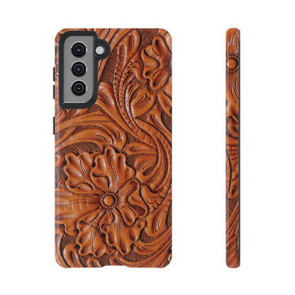 Western Phone Case | Wooden Flower Cover for iPhone, Samsung Galaxy & Google Pixel