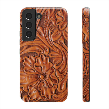 Western Phone Case | Wooden Flower Cover for iPhone, Samsung Galaxy & Google Pixel