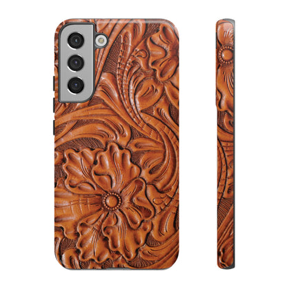 Western Phone Case | Wooden Flower Cover for iPhone, Samsung Galaxy & Google Pixel