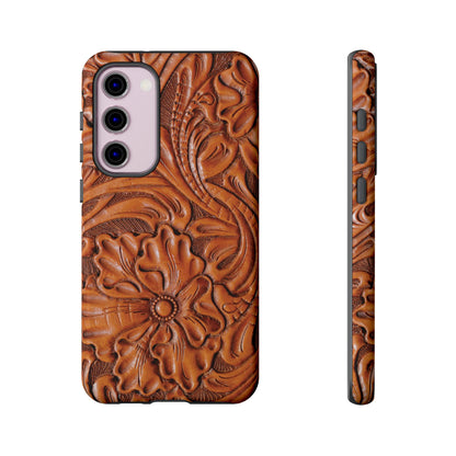 Western Phone Case | Wooden Flower Cover for iPhone, Samsung Galaxy & Google Pixel