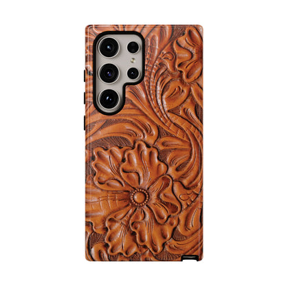 Western Phone Case | Wooden Flower Cover for iPhone, Samsung Galaxy & Google Pixel