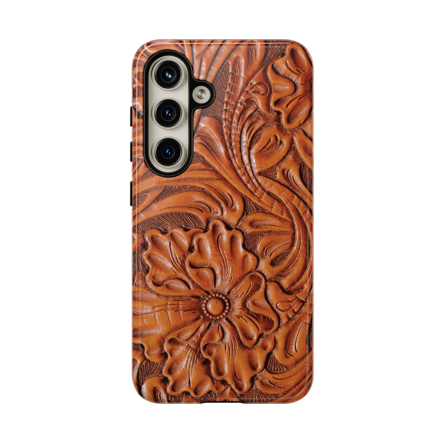 Western Phone Case | Wooden Flower Cover for iPhone, Samsung Galaxy & Google Pixel