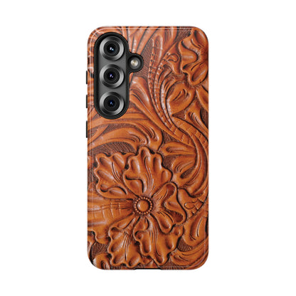 Western Phone Case | Wooden Flower Cover for iPhone, Samsung Galaxy & Google Pixel