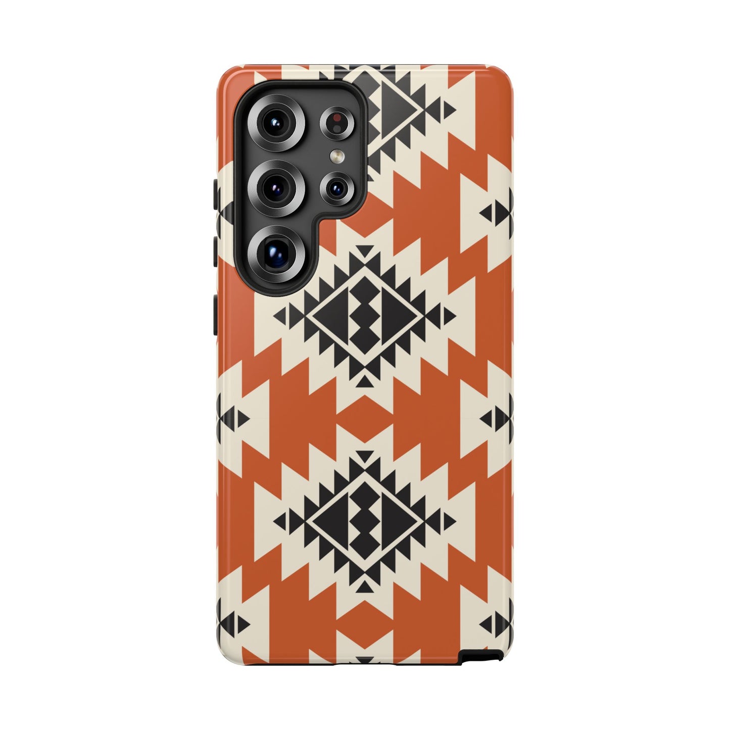 Western Phone Case | Native Orange Patterns Cover for iPhone, Samsung Galaxy & Google Pixel