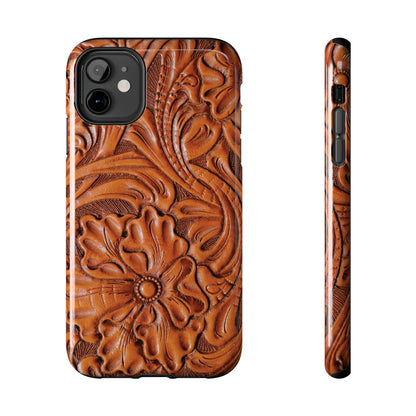 Western Phone Case | Wooden Flower Cover for iPhone, Samsung Galaxy & Google Pixel