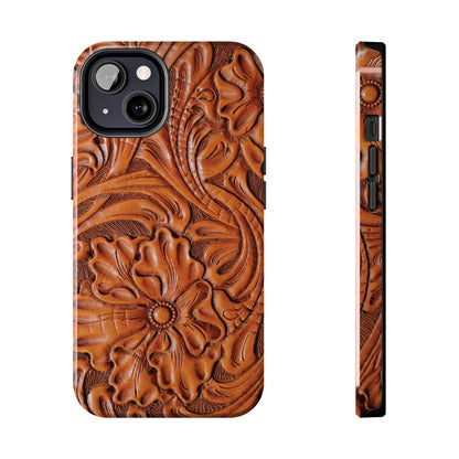 Western Phone Case | Wooden Flower Cover for iPhone, Samsung Galaxy & Google Pixel