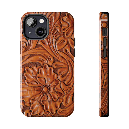 Western Phone Case | Wooden Flower Cover for iPhone, Samsung Galaxy & Google Pixel