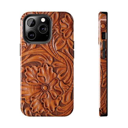 Western Phone Case | Wooden Flower Cover for iPhone, Samsung Galaxy & Google Pixel