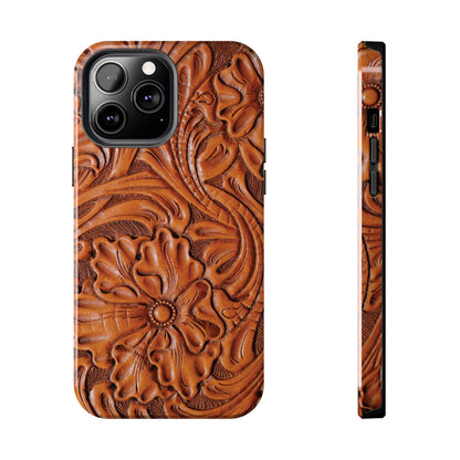 Western Phone Case | Wooden Flower Cover for iPhone, Samsung Galaxy & Google Pixel