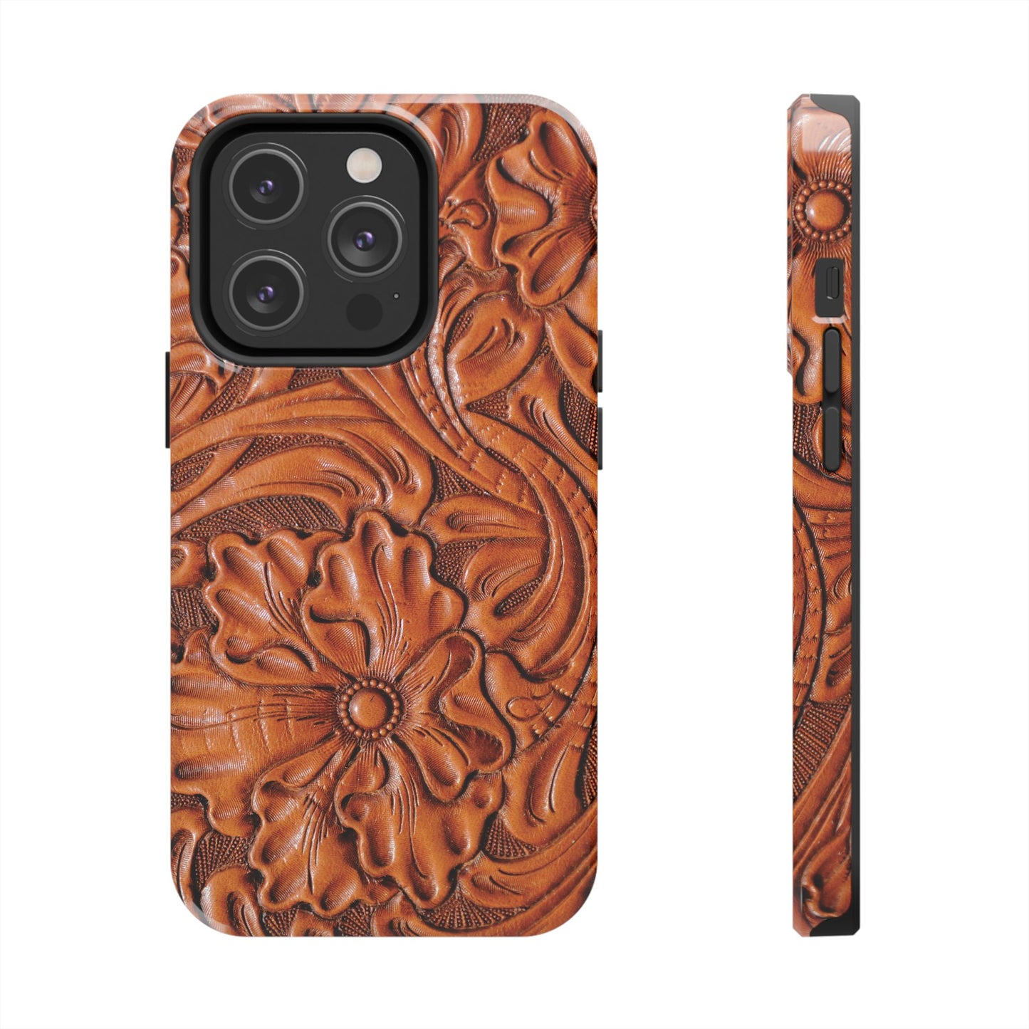 Western Phone Case | Wooden Flower Cover for iPhone, Samsung Galaxy & Google Pixel