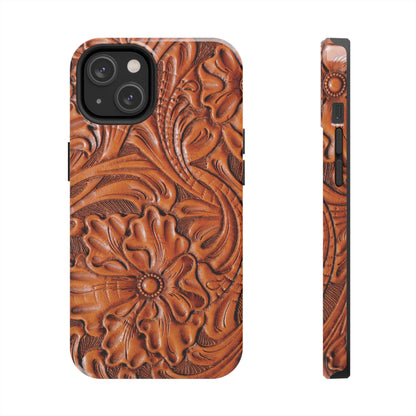 Western Phone Case | Wooden Flower Cover for iPhone, Samsung Galaxy & Google Pixel