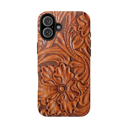 Western Phone Case | Wooden Flower Cover for iPhone, Samsung Galaxy & Google Pixel