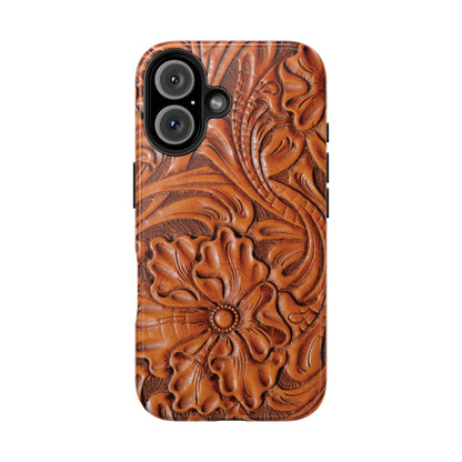 Western Phone Case | Wooden Flower Cover for iPhone, Samsung Galaxy & Google Pixel