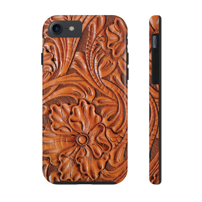 Western Phone Case | Wooden Flower Cover for iPhone, Samsung Galaxy & Google Pixel