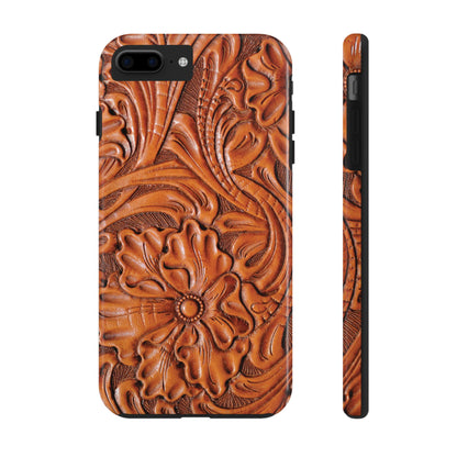 Western Phone Case | Wooden Flower Cover for iPhone, Samsung Galaxy & Google Pixel