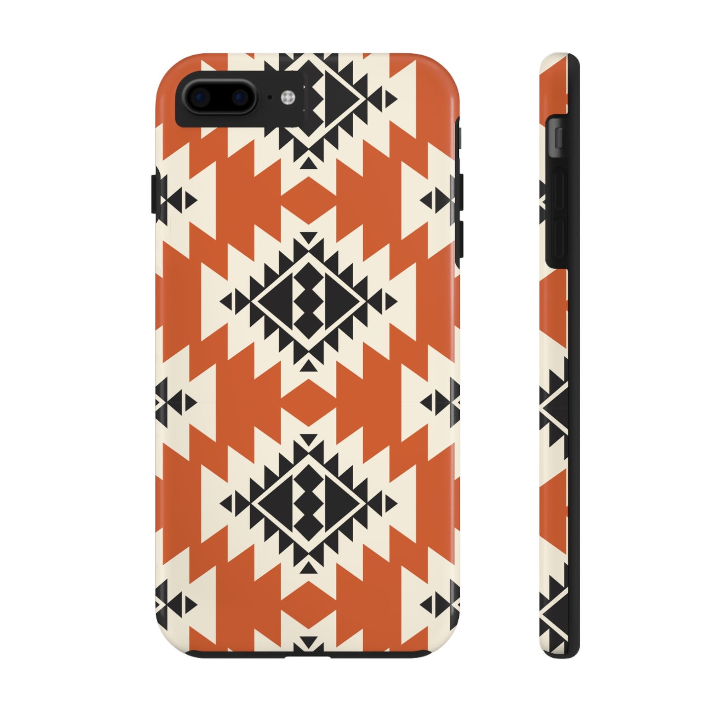 Western Phone Case | Native Orange Patterns Cover for iPhone, Samsung Galaxy & Google Pixel