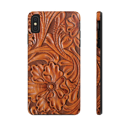 Western Phone Case | Wooden Flower Cover for iPhone, Samsung Galaxy & Google Pixel